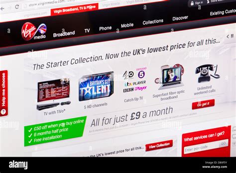 virgin media as home page.